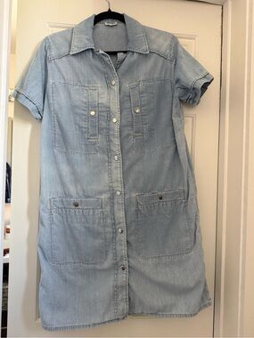 KENZO Paris Snap Front Chambray Dress